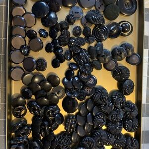 Assorted Black Buttons Collection